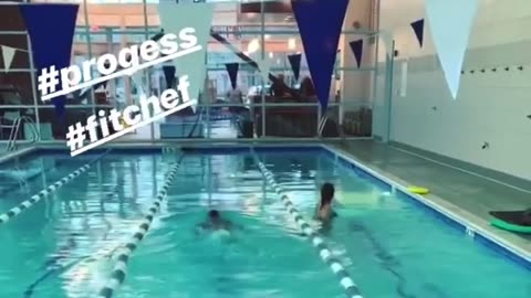 Obama’s Chef Tafari Campbell knows how to Swim - From his IG Account