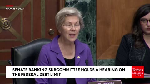 'Republicans Will Plunge The US Economy Into A Recession'- Warren Issues Warning On The Debt Ceiling