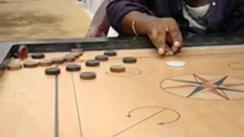 Carrom-Flying shot never seen before