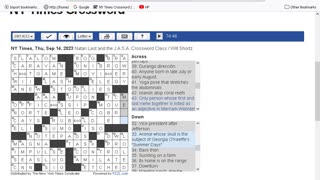 NY Times Crossword 10 Aug 23, Thursday - Part 1