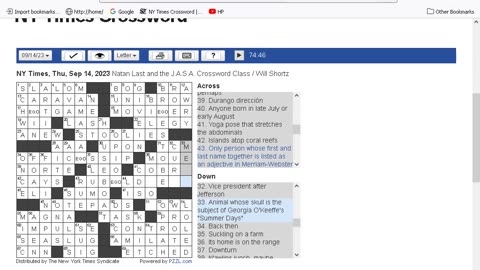 NY Times Crossword 10 Aug 23, Thursday - Part 1