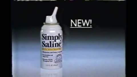 Simply Saline Nasal Mist Commercial (2003)