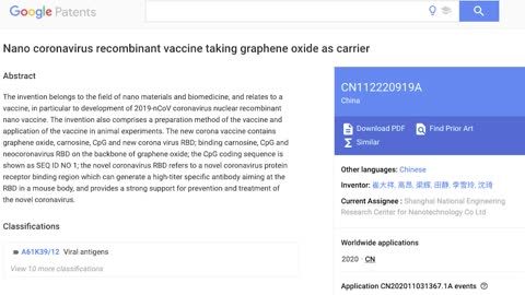 COVID-19 Shots | What Is the Purpose of Patent # CN112220919A?