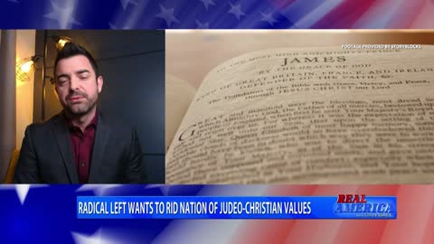 REAL AMERICA -- Dan Ball W/ Pastor Lucas Miles, The Left's Attack On Christian Values, 4/18/22