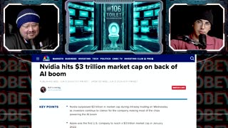 NVIDIA $3 Trillion dollar market cap 2ND largest company in the WORLD passes APPLE - AI MATRIX