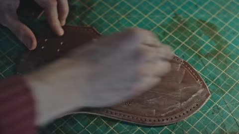 Leather Craft. Making knife sheath