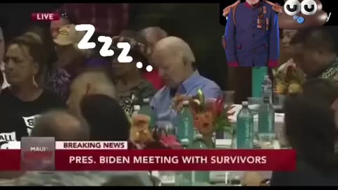 Sleepy Joe in disaster stricken Maui