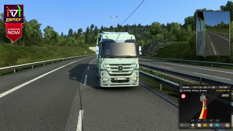 Brake Test Mercedes Actros - ETS 2 1.45 - #ets2 #mercedestruck #braketest