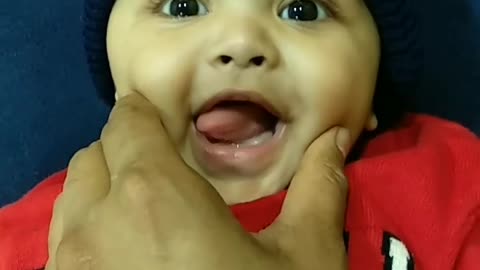 Baby funny voice