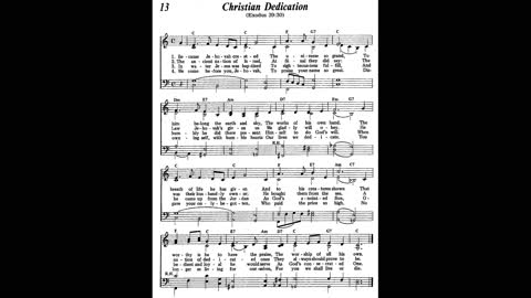 Christian Dedication (Song 13 from Sing Praises to Jehovah)