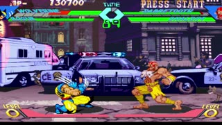 Wolverine + Rogue vs Sabertooth + Dhalsim