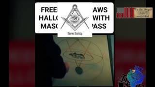 Freemason draws Hollow Earth model using the Masonic compass