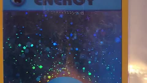Pokemon card Water Energy holographic foil (WotC 2002 League Promo)