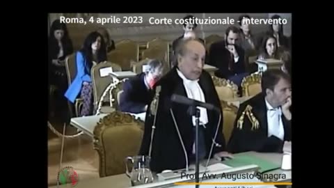 4/4/23 audizione Corte costituzionale avv. Professore Sinagra