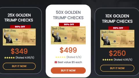Trump Golden Check - Golden Trump Check Review - Tump Golden Check Customer Review