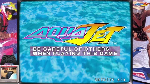 Aqua Jet [Arcade NAMCO 1996] 550cc & 1100cc [Full Playthrough]
