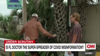 CNN tracks down a "super-spreader of Covid-19 misinformation"