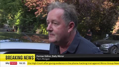 Piers Morgan reacts to Prince Harry hacking trial