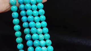 Natural turquoise round beads size 9mm and 12mm full strand 16inch for jewelry making 20240529-02-08