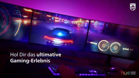 Philips Hue Play Gradient Lightstrip für drei Monitore