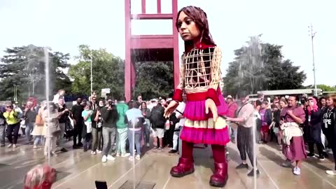 Puppet makes European trek for child refugees