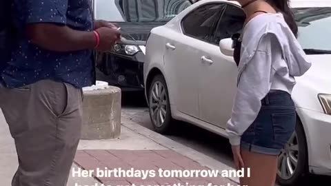 Surprising a kind stranger video