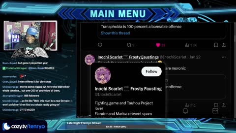 Tenyro discusses a trans smash bros player demanding transphobia be banned from smash esports