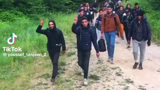 Muslims invading Europe latest footage