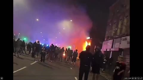 Rioting in Liverpool Tonight