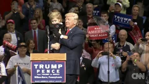 Tiny Trump steals the show