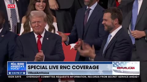 STANDING OVATION FOR TRUMP