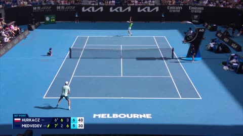 Hubert Hurkacz vs. Daniil Medvedev Extended Highlights | Australian Open 2024 Quarterfinal
