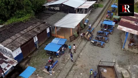 Riding-Cheapest Train of Colombia