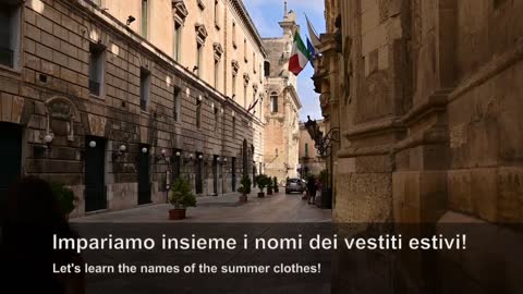Learn Italian Summer Clothes