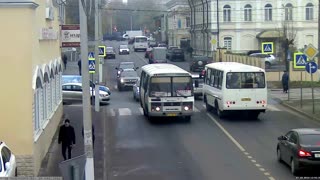 Car Collides in Intersection