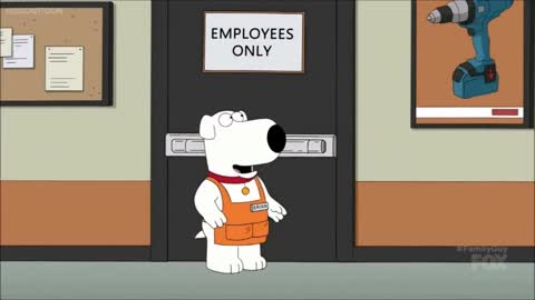 Brian Griffin working at Mega Hardware