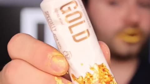 Gold ASMR Snacks vs Cavities !?