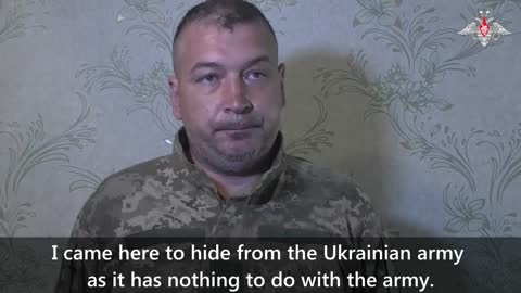 2022-11-02 seized Ukrainian soldier reveals how he hid from mobilisation