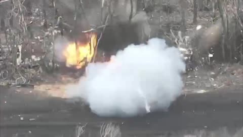 Russian Homeless Camp Explodes from a Ukrainian Drone Strike