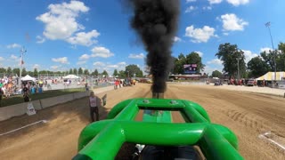 Driving a John Deere Pro Stock Pulling Tractor