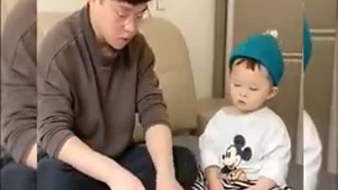 funny father and son