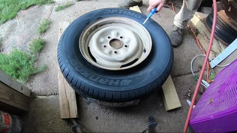 Ethering a tire