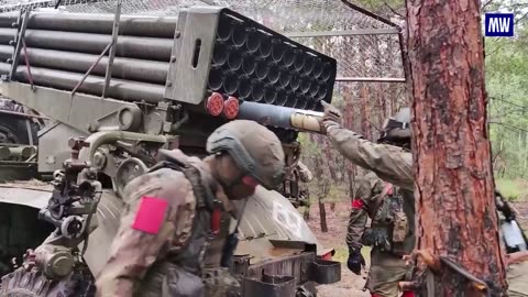 Combat work of the Grad MLRS crews