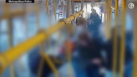 CCTV footage of the explosion on the tube in Parsons Green