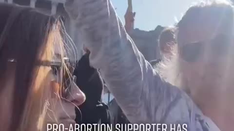 COWARD Pro-Abortion Supporter is SPEECHLESS after her questions