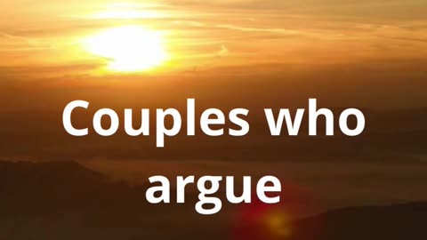 Couples who argue