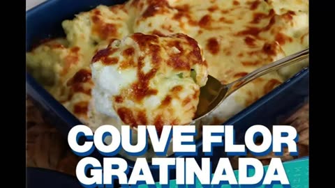 Creamy gratinated cauliflower made with simple ingredients you have at home