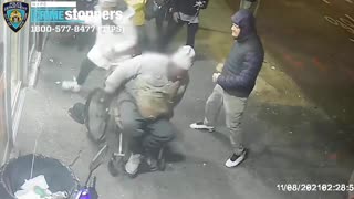A group of people in NYC attack a man in wheelchair