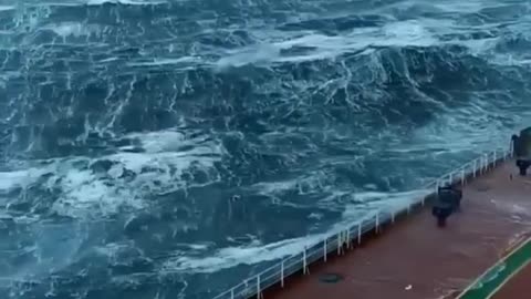 Ship Sailing in Rough Weather - Rough Weather at Sea