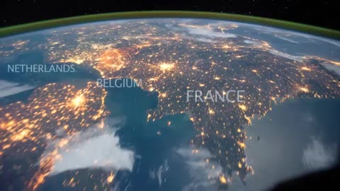 The View from Space: Earth's Mosaic of Countries and Coastlines